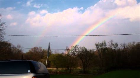 Incredible Rainbow Over Ne New Jersey Youtube