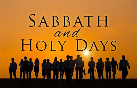 Sabbath And Holy Days Yahwehs Restoration Ministry