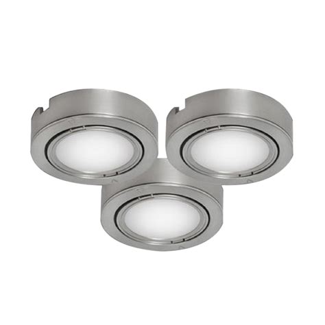 5 best led under cabinet lighting for kitchen: Shop BAZZ 3-Pack 3-in Plug-In Under Cabinet LED Puck ...