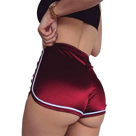 women s sexy high waist satin booty shorts vivid variety
