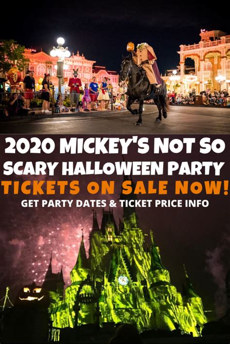 Mickey's Not So Scary Halloween Party 2020 Dates,Tickets, and Prices