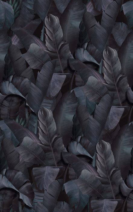 Botany Tropical Deep Indigo Decorate With Wallpaper Photowall