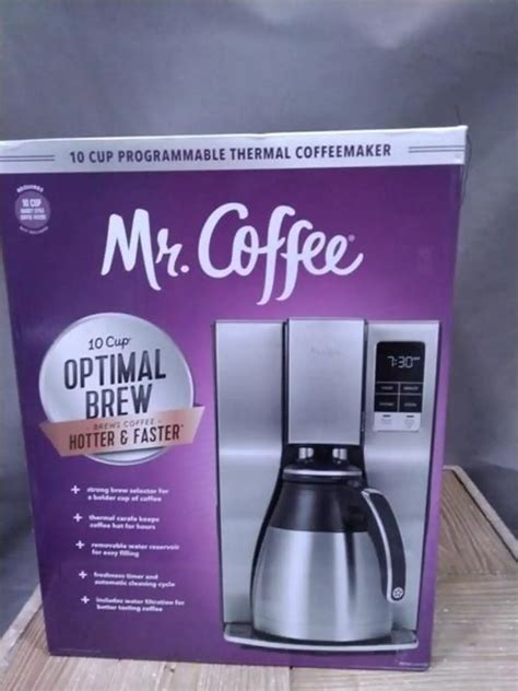 Mr Coffee Stainless Steel 10 Cup Programmable Coffee Maker