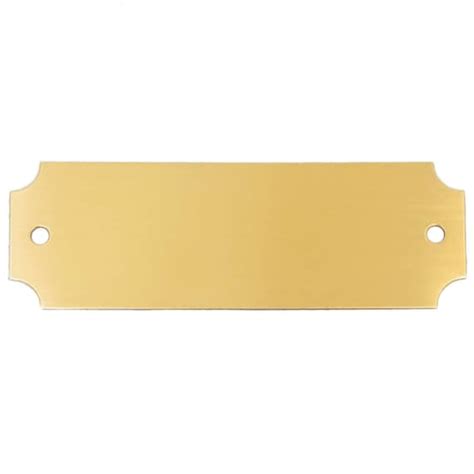 Blank Plaque Brass