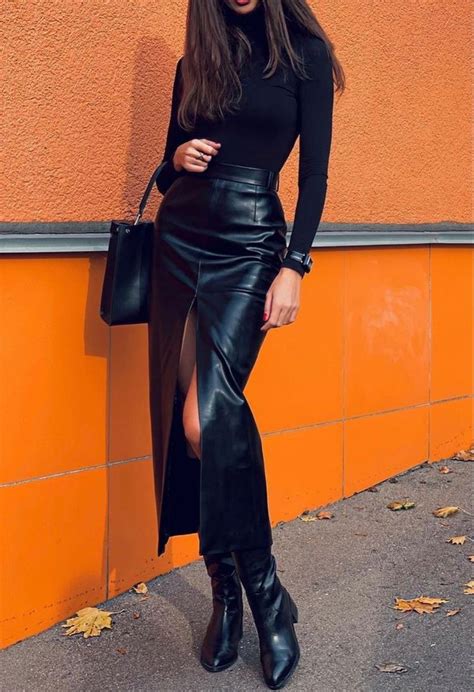 Black Long Skirt Outfit Ideas Trends Winter Fashion Outfits Fashion Fashion Outfits