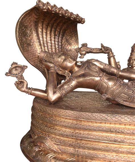 Buy Bronze Statue Of Four Armed Reclining Vishnu As Govindaraja