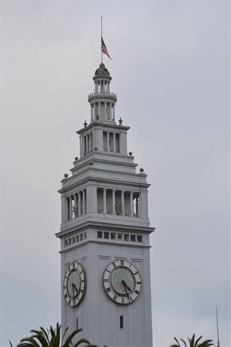 Overcast Is Coming In Over The Top Of The Ferry Building In San