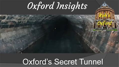 An Insight Into Oxfords Secret Tunnel Youtube