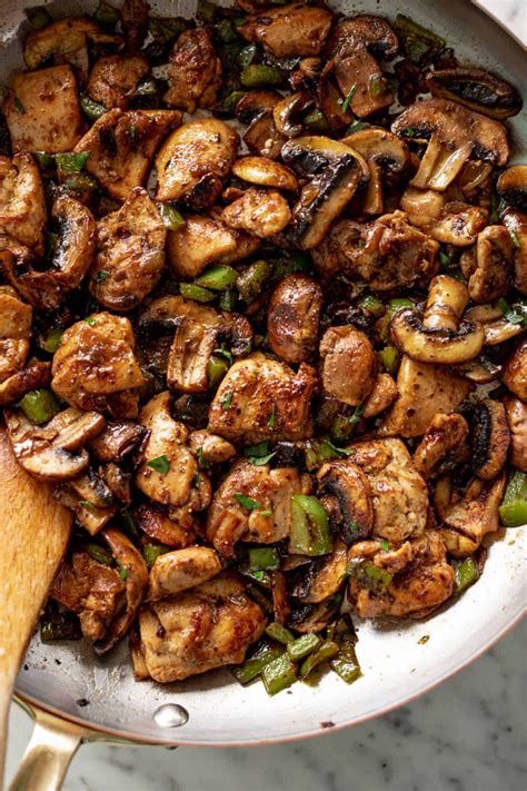 In a saucepan add 1 cup water lemon juice about 2. Delicious Garlic Mushroom Chicken Bites - Cafe Delites ...