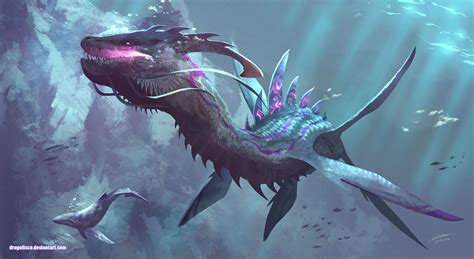 Artstation Leviathan Dragon Juan Arrabal Fantasy Creatures Art