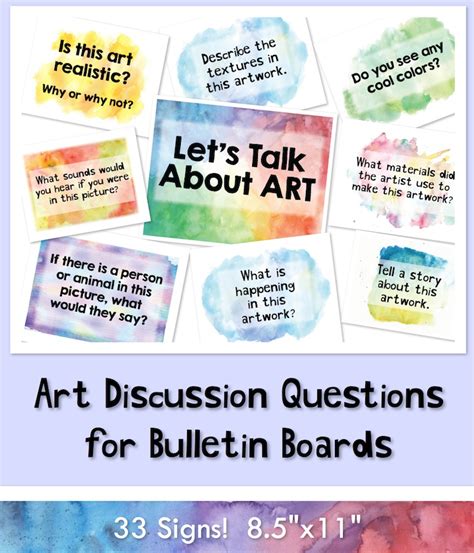 Art Discussion Signs For Bulletin Boards Art Is Basic An Elementary