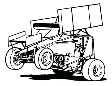 Dirt Late Model Coloring Pages At Free Printable