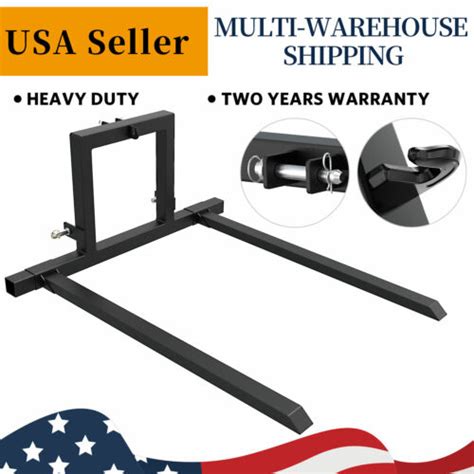 3 Point Hitch Pallet Fork 1500 Lbs Adjustable Attachments For Category