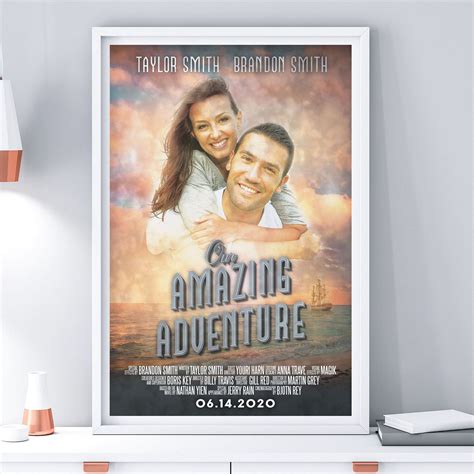Customized Movie Poster Digital File Only Personalized Poster Custom Art Prints Wedding T