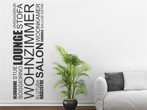 Wandtattoos für das wohnzimmer bieten viele möglichkeiten. Wandtattoo Wohnzimmer Banner Sprachen | WANDTATTOO.DE