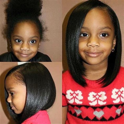 Little Girl Flat Iron Hairstyles For Black Girls With Short Hair Best