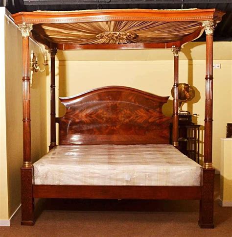 For Sale On 1stdibs This Is An Exquisite Bespoke Mahogany Four Poster Bed Bed With Silk Canopy
