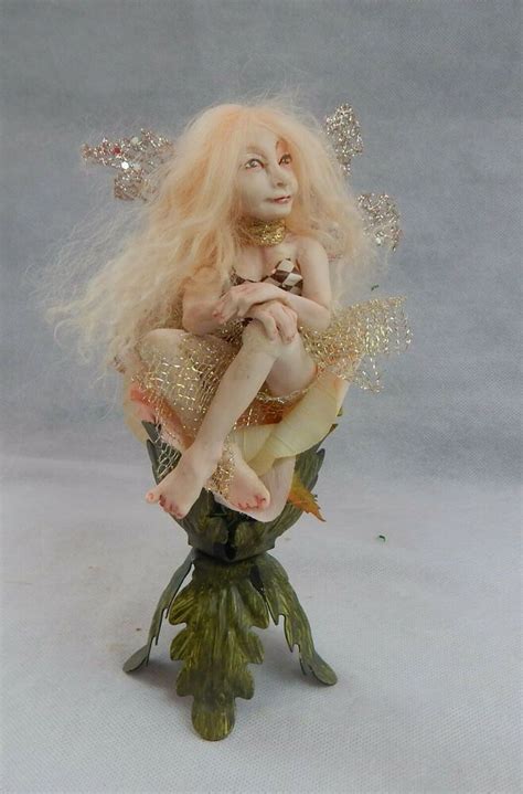 Fairy Ooak Art Doll Fantasy Handmade Fairies Sculpture Elf Sculpted