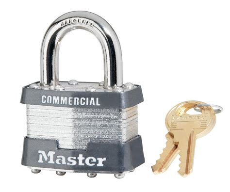 Master Lock Master Key Controlled Padlock Keyed Alike Gray Bumper