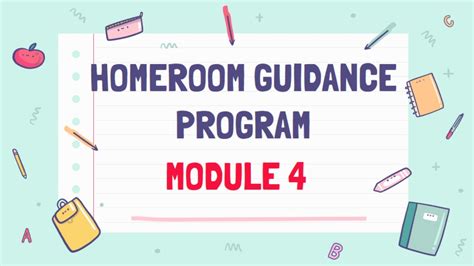 Homeroom Guidance Self Learning Modules For Grade Deped Click All 46215