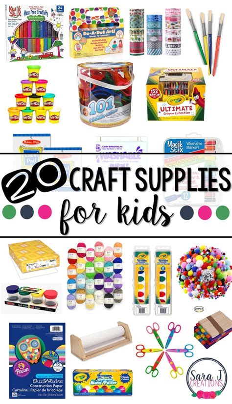 A Showcase Of Our 20 Favorite Must Have Craft Supplies For Kids To Be