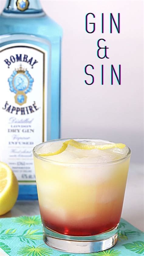 Gin Mixed Drinks Cocktails Made With Gin Layered Cocktails Easy Mixed Drinks Simple Gin