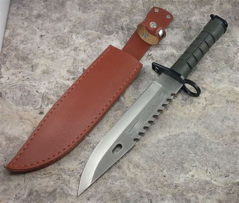 13 Tactical Survival Bayonet Military Combat Fixed Blade Hunting Knife