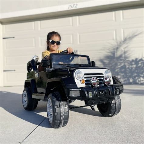 12v Kids Ride On Car Off Road Battery Powered Jeep Truck With Remote