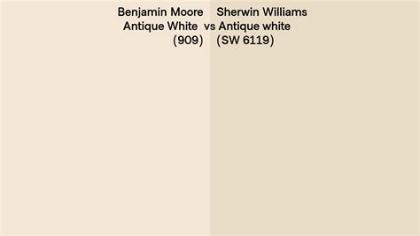 Benjamin Moore Antique White 909 Vs Sherwin Williams Antique White