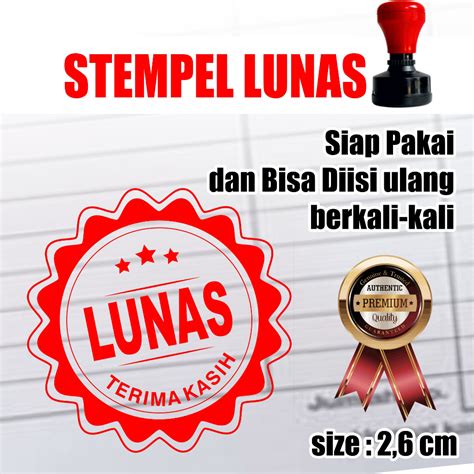 Jual Stempel Cap Lunas Shopee Indonesia