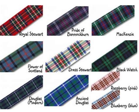 Tartan Ribbon 10mm Width Scottish Keepsakes