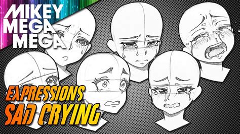 How To Draw Sad Crying Expressions Youtube
