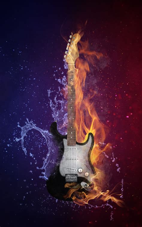 Ви можете завантажити їх і налаштувати як домашній екран. Guitar Fire Water Free 4K Ultra HD Mobile Wallpaper