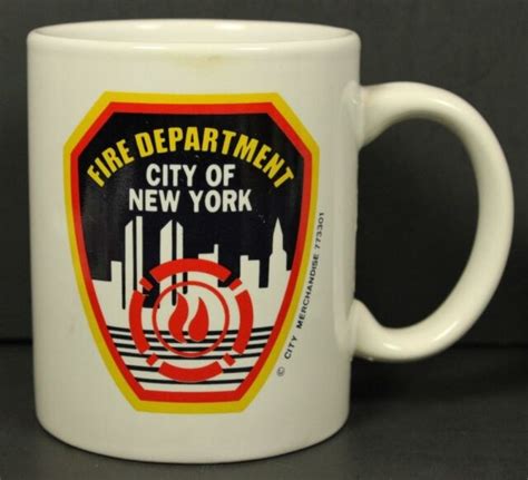 Fire Dept Department City Of New York Mug Cup Ceramic Firefighter Fdny