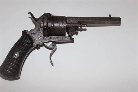 Sold Price Lefaucheux Pin Fire Revolver With Folding