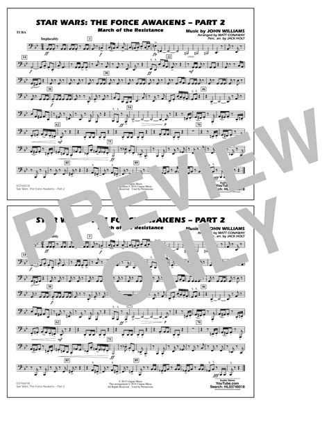 Star wars main theme star wars sheet music clarinet. Matt Conaway "Star Wars: The Force Awakens - Part 2 - Tuba ...