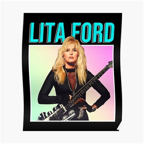 Lita Ford 90s Style Graphic Design Poster For Sale By Ayazamora