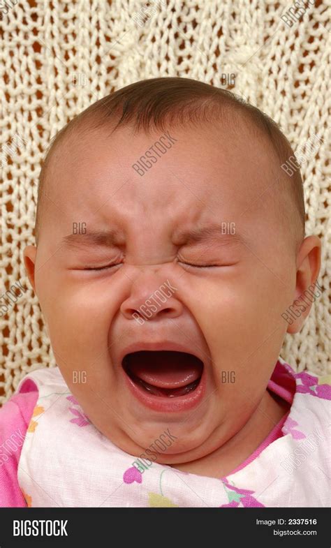 Cute Baby Girl Crying Image And Photo Bigstock