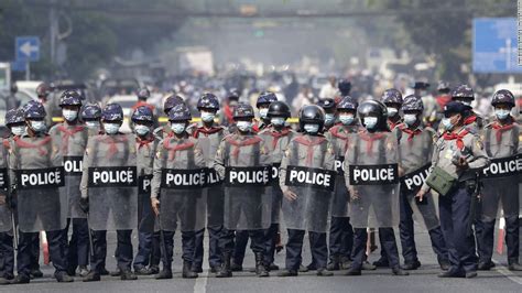 Myanmar Coup Military And Police Open Fire On Peaceful Protesters In