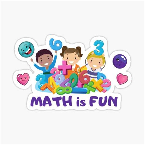 Math Is Fun Sticker For Sale By Gr8fulheart Redbubble