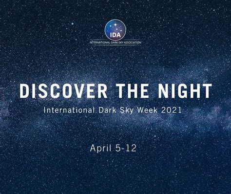 International Dark Sky Week 2021 Save The Date Darksky International