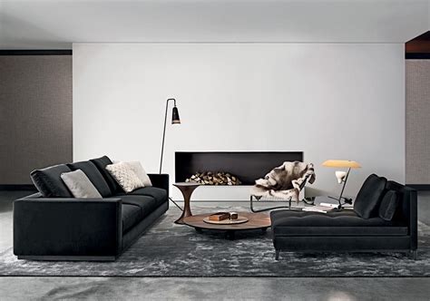 5 Ways To Style A Black Sofa In A Living Room Minotti London
