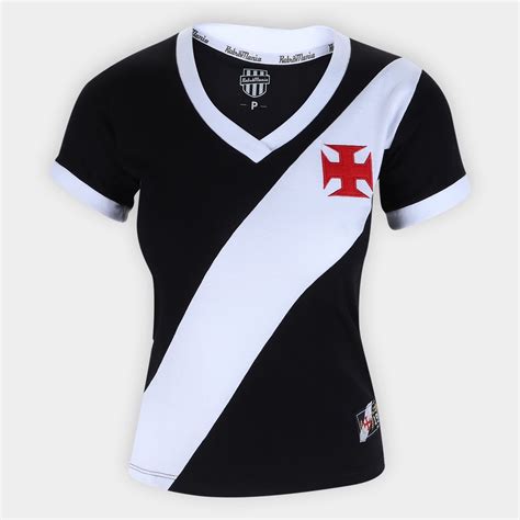 Camiseta Vasco Da Gama Retro Mania 1948 Feminina Shop Vasco