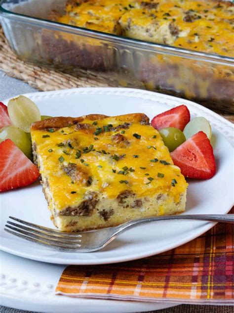 Egg And Sausage Breakfast Casserole A Southern Soul