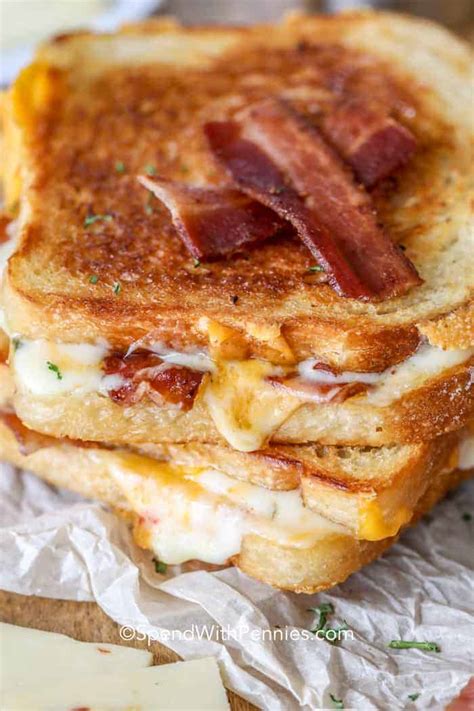 Crispy Bacon Grilled Cheese Roll Ups Spend With Pennies