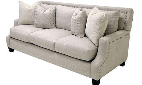 You might be surprised just how simple it is if you've got a plain sofa and you want it to look more formal, an effective technique is to add some nailhead trim. Null | Nailhead sofa, Sofa, Nailhead trim sofa