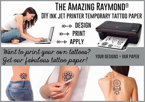 Diy Ink Jet Printer Temporary Tattoo Paper Misc Temporary Tattoos Guru