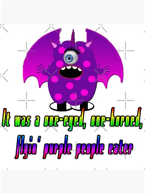 Purple People Eater Canvas Print For Sale By Foxlindesigns Redbubble