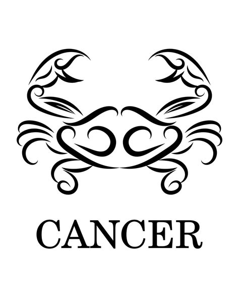 Cancer Zodiac Line Art Vector Eps 10 2174338 Vector Art At Vecteezy