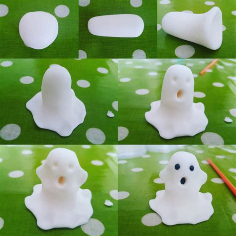 Little Fondant Ghost Topper Katie Makes Cakes
